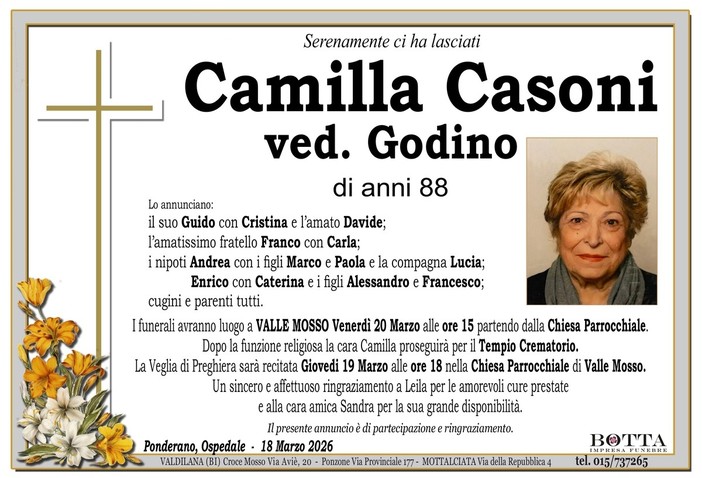 Camilla Casoni, ved. Godino