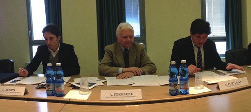 Lorenzo Negro dei giovani Ance, Angelo Forgnone presidente Ance e Andrea Fontolan presidente della Camera di commercio