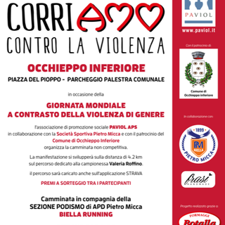 A Occhieppo Inferiore si corre contro la violenza A Occhieppo Inferiore si corre contro la violenza