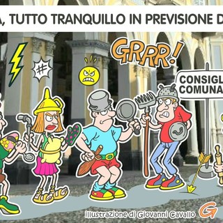 Grandi scelte, grandi dissensi: il mercato infiamma Biella - Illustrazione di Giovanni Cavallo Grandi scelte, grandi dissensi: il mercato infiamma Biella - Illustrazione di Giovanni Cavallo