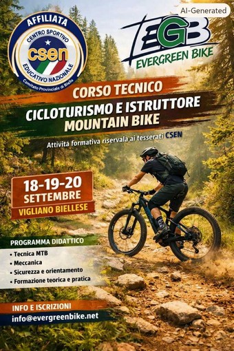 Mountain bike e cicloturismo, tre giorni di formazione dalla teoria alla pratica Mountain bike e cicloturismo, tre giorni di formazione dalla teoria alla pratica