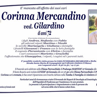 Corinna Mercandino, ved. Gilardino