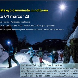 Ciaspolata e Camminata in notturna a Oropa
