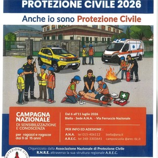 Biella, al via il Campo Scuola della Protezione Civile 2026: sei giorni di formazione e cittadinanza attiva per i più giovani Biella, al via il Campo Scuola della Protezione Civile 2026: sei giorni di formazione e cittadinanza attiva per i più giovani