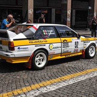 Gara di casa positiva per la Biella Motor Team, nella foto l'equipaggio Canova e Zanetti