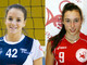 Eleonora Campana del Teamvolley e Elena Benvenuti dell'Occhieppese