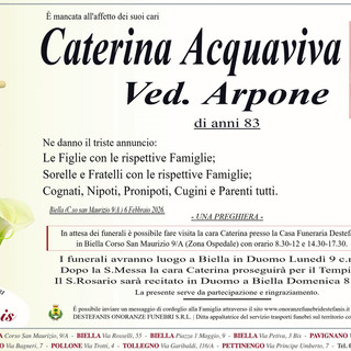 Caterina Acquaviva, ved. Arpone
