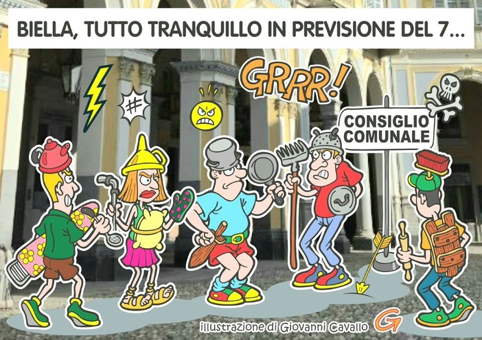 Grandi scelte, grandi dissensi: il mercato infiamma Biella - Illustrazione di Giovanni Cavallo