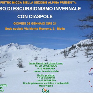 Da gennaio il primo corso di escursionismo invernale con ciaspole Da gennaio il primo corso di escursionismo invernale con ciaspole