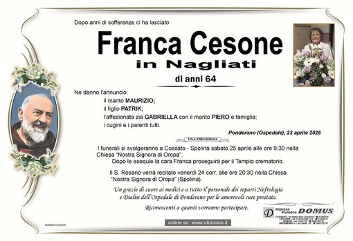 Franca Cesone in Nagliati