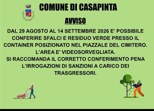 Sfalci e residuo verde: come gestirli a Casapinta