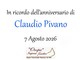 Claudio Pivano - Anniversario