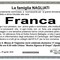 Franca Cesone, ringraziamento