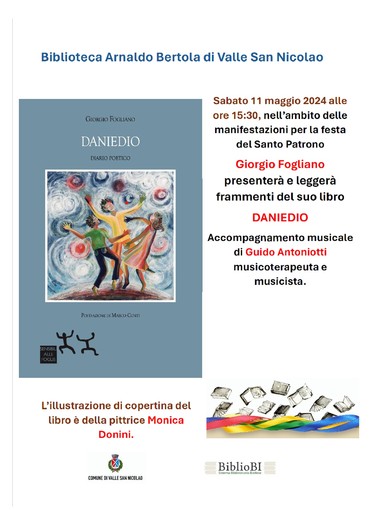 Valle San Nicolao, Giorgio Fogliano presenta &quot;Daniedo&quot;: il diario poetico.