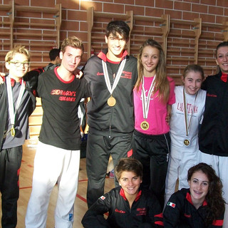 Gli atleti del Dragon's Karate a Ponte di Piave Gli atleti del Dragon's Karate a Ponte di Piave