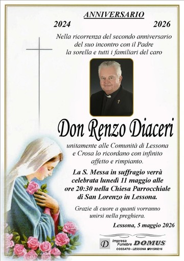 Don Renzo Diaceri - Anniversario