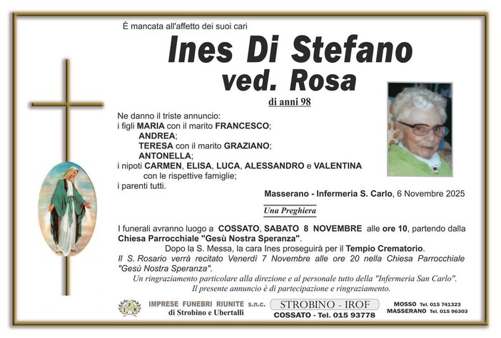 Ines Di Stefano, ved. Rosa