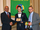 Federico Pozzato con i vertici Panathlon