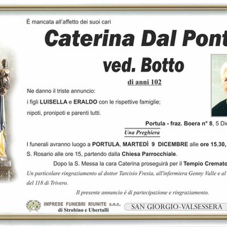 Caterina Dal Ponte, ved. Botto