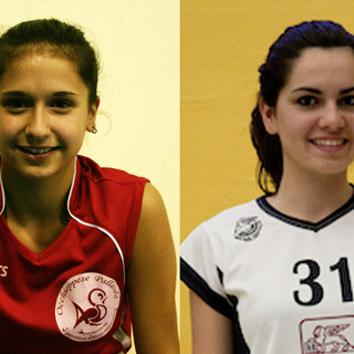 Irene Derossi dell'Occhieppese e Sara Bojanic del Teamvolley Irene Derossi dell'Occhieppese e Sara Bojanic del Teamvolley