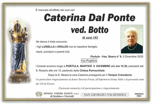 Caterina Dal Ponte, ved. Botto
