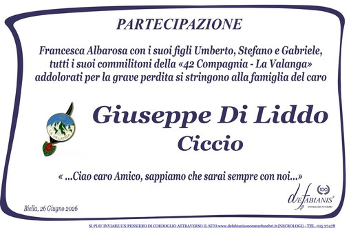 Giuseppe Di Liddo - Partecipazione