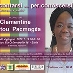 A Biella Clèmentine Talatou Pacmogda scrittrice del Burkina Faso vincitrice, del premio Diari Multimediali dei Migranti