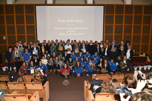 Festa del Coni, 49 gli atleti e club sportivi biellesi premiati FOTOGALLERY