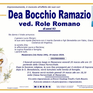 Dea Bocchio Ramazio, ved. Role Romano