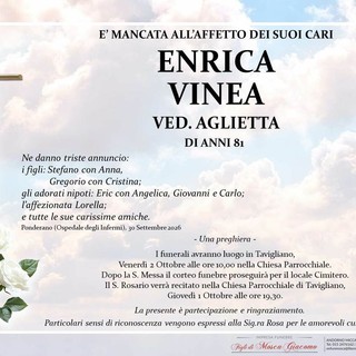 Enrica Vinea, ved. Aglietta