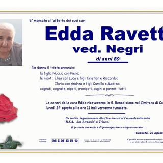 Edda Ravetti, ved. Negri