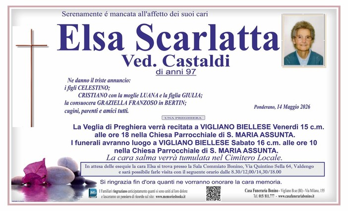 Elsa Scarlatta, ved. Castaldi