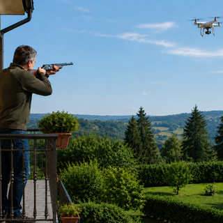 È legale che un drone voli sul mio giardino?