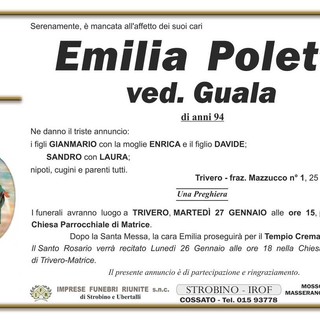 Emilia Poletti, ved. Guala