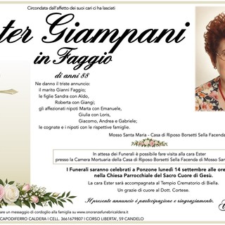 Ester Giampani in Faggio