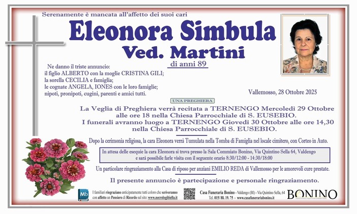 Eleonora Simbula, ved. Martini