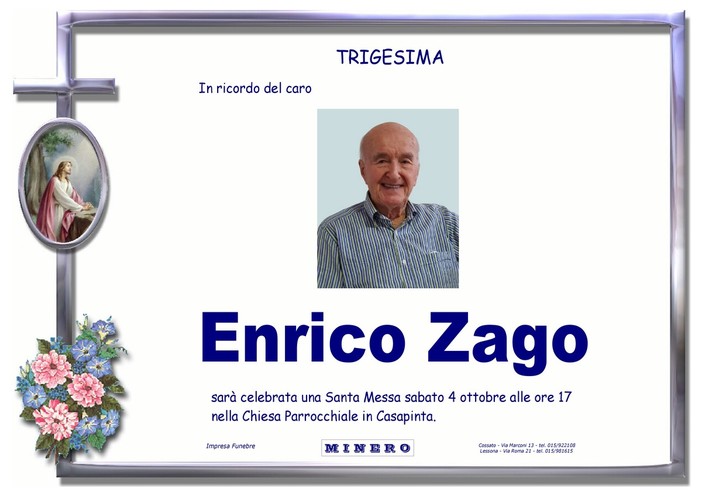 Enrico Zago - Trigesima