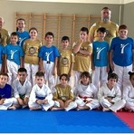 Nella foto il vivaio FUNAKOSHI esordiente al Gran Premio Giovanissimi e i protagonisti del Trofeo CONI, Gregorio Seracini e Davide Ramella Pralungo Nella foto il vivaio FUNAKOSHI esordiente al Gran Premio Giovanissimi e i protagonisti del Trofeo CONI, Gregorio Seracini e Davide Ramella Pralungo