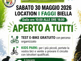 E-bike, MTB e Kids Park: ai Faggi Biella una giornata aperta a tutti E-bike, MTB e Kids Park: ai Faggi Biella una giornata aperta a tutti