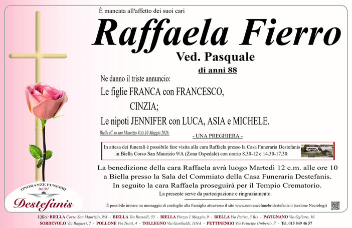 Raffaella Fierro, ved. Pasquale