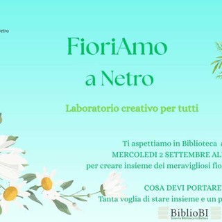 Netro, in biblioteca un laboratorio creativo dedicato ai fiori di carta crespa