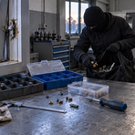 Ladri in azione a Dorzano, colpita un’azienda di torneria meccanica - Immagine generata con IA Ladri in azione a Dorzano, colpita un’azienda di torneria meccanica - Immagine generata con IA