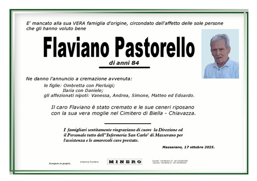 Flaviano Pastorello Flaviano Pastorello