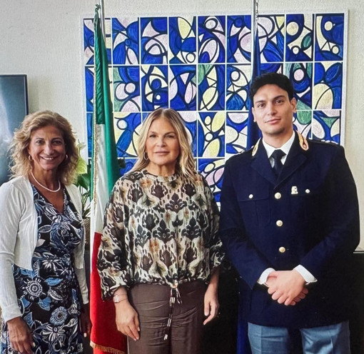 Biella, il Prefetto Scalfaro riceve in visita il nuovo Commissario della Polizia di Stato in forza alla Questura