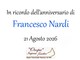 Francesco Nardi - Anniversario