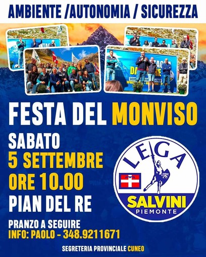 Festa del Monviso, la Lega Biella a Pian del Re nel ricordo di Umberto Bossi Festa del Monviso, la Lega Biella a Pian del Re nel ricordo di Umberto Bossi