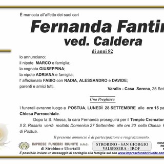 Fernanda Fantini, ved. Caldera