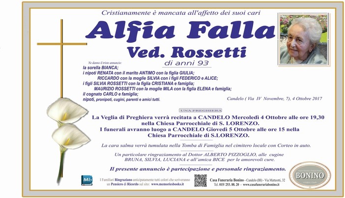 Alfia Falla Ved. Rossetti