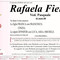 Rafaela Fierro, Ved. Pasquale