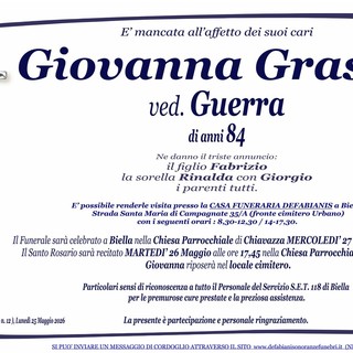 Giovanna Grasso, ved. Guerra